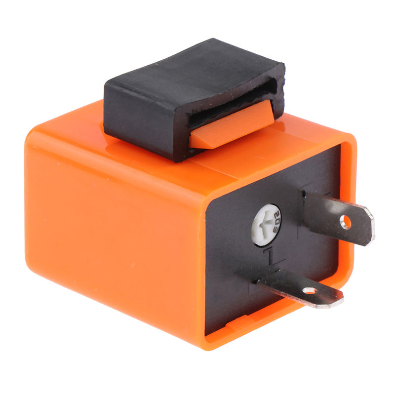 Thumbnail: 12V Adjustable Frequency Turn Signals Blinker Indicator 2 Pin LED Flasher Relay