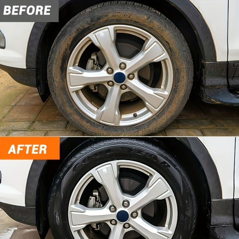 Thumbnail: 1 Piece 100g Tire Polishing Protective Paste - Car Long-Lasting Gloss Enhancer,