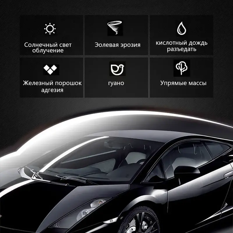 Thumbnail: 50ML Nano Ceramic Coating Graphene 9H Pro Hydrophobic Paint Protection Car High