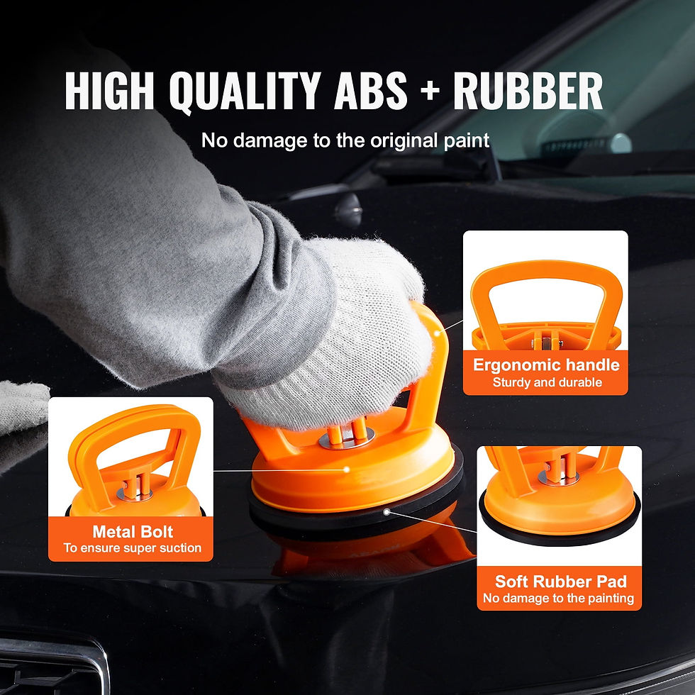 Thumbnail: BENTISM 3PCS Auto Car Body Dent Puller Suction Repair Pull Panel Ding Remov..