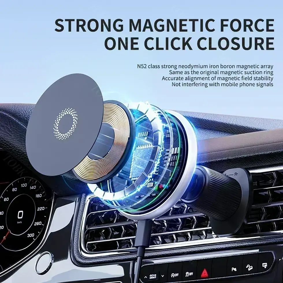 Thumbnail: Magnetic Phone Holder For Hyundai Sonata DN8 2020-2022 Wireless Charging Special