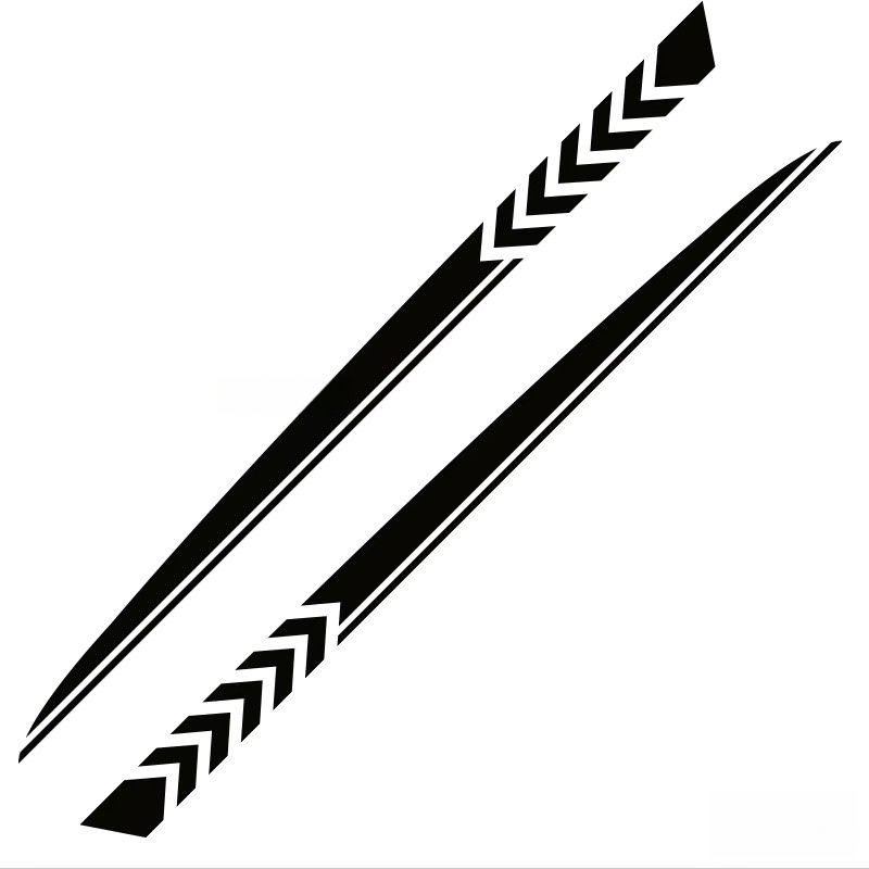 Thumbnail: Car stickers, side skirt decorative stickers, scratch-covering, waterproof and r