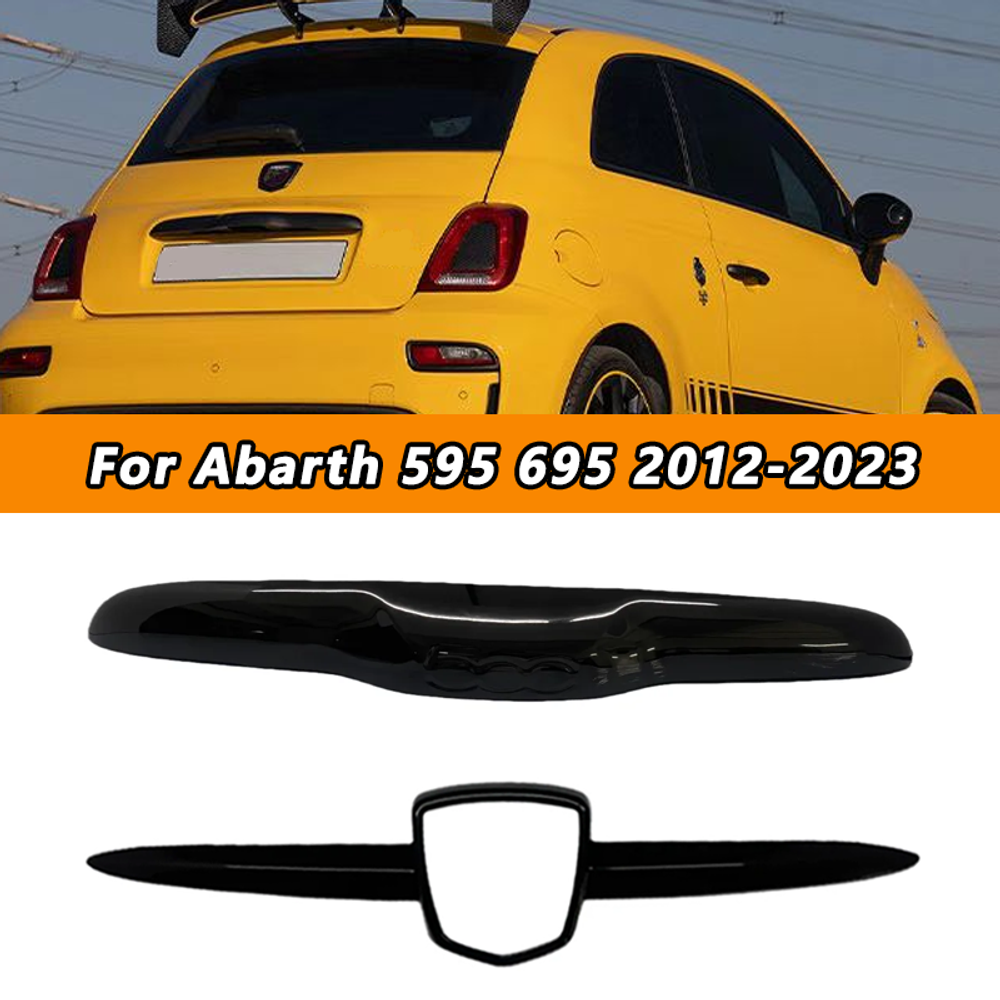 Racing Style Boot Tailgate Door Handle And Front Logo Badge Grill Strip Cover Fo