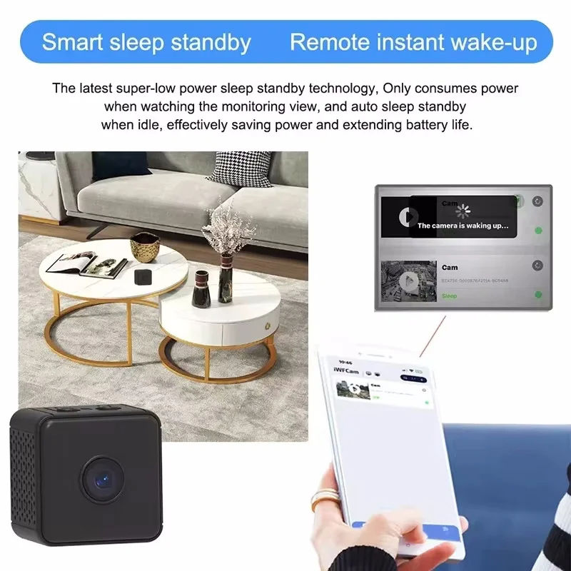 Thumbnail: New 4K Mini Camera Home Small Wireless Wifi Camera Outdoor Upgrade Baby Pet Move
