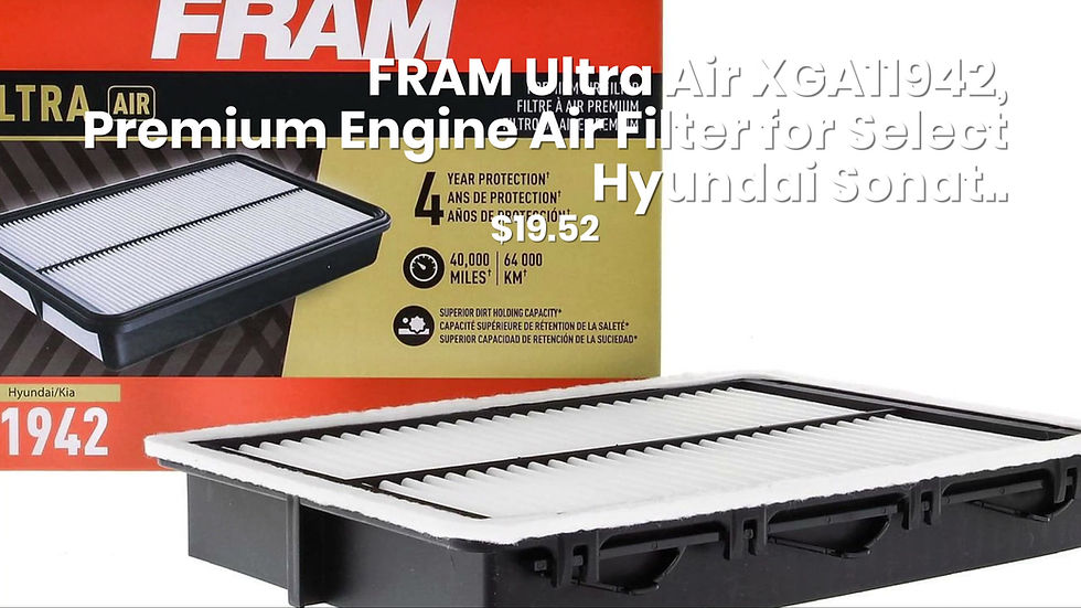Thumbnail: FRAM Ultra Air XGA11942, Premium Engine Air Filter for Select Hyundai Sonat..