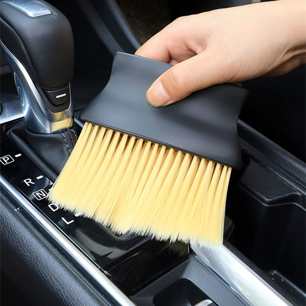 2PCS Car Interior Cleaning Tool Auto Air Conditioner Air Outlet Clean Brush Car