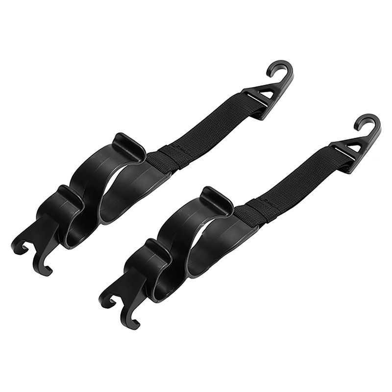 Thumbnail: 2pcs Car Back Seat Hook Multi-Function Rear Seat Headrest Hanging Hook Umbrella