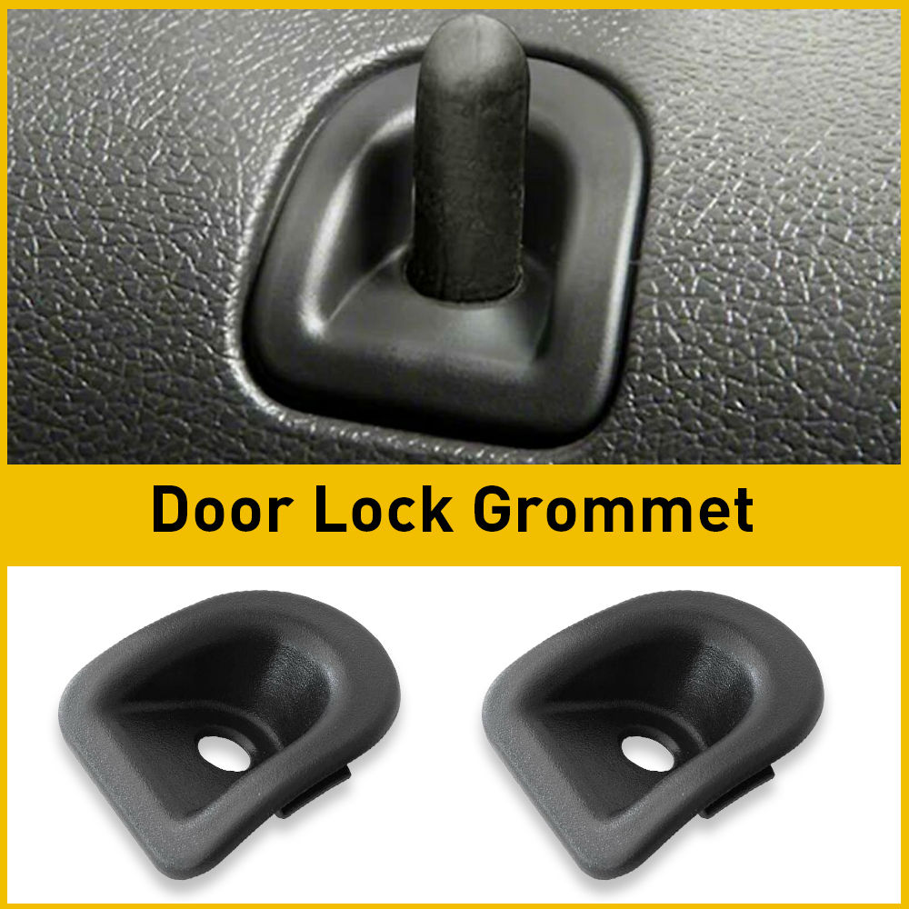 2Pcs Black Door Panel Lock Grommets Covers For Ford Mustang 2005 2006 2007 2008