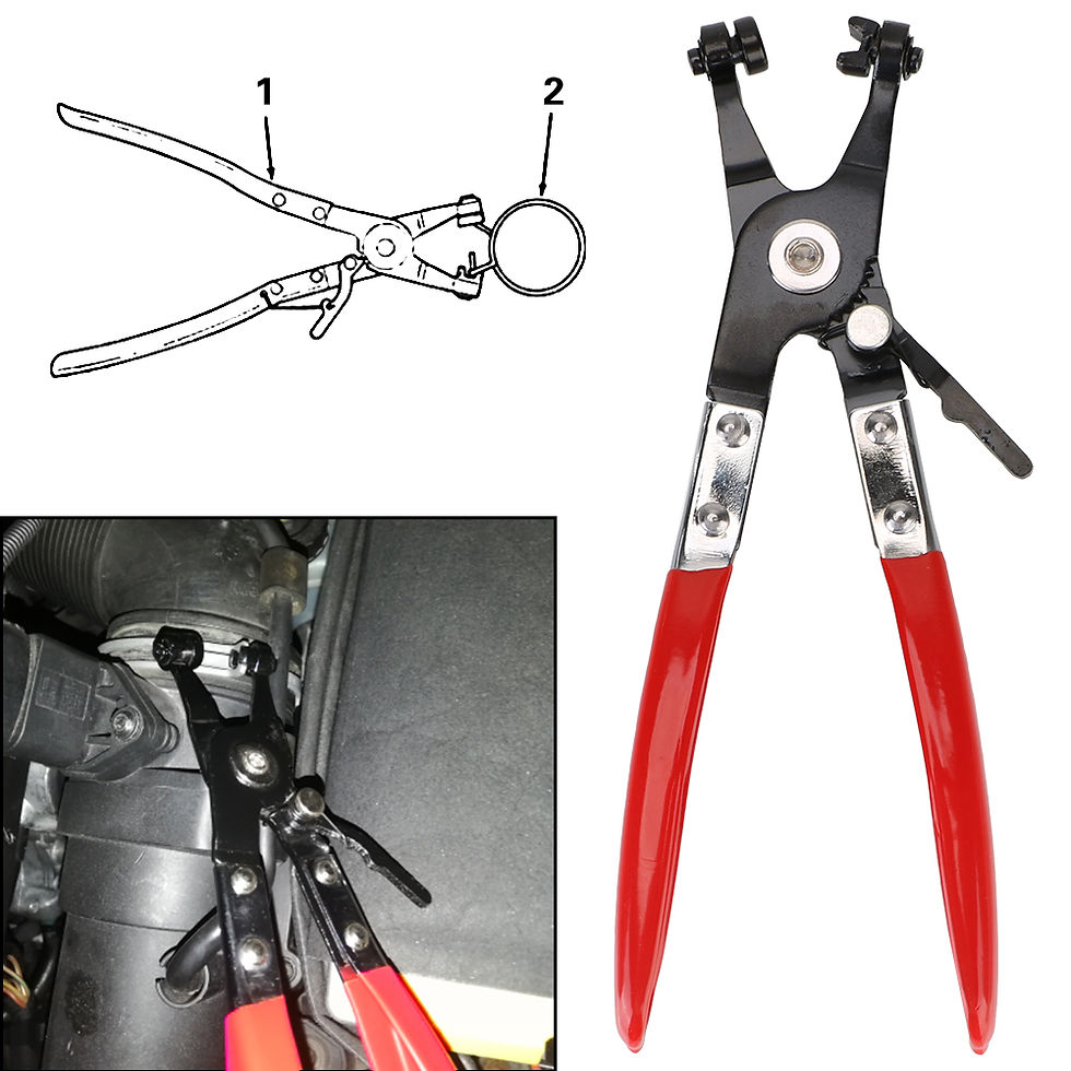 Thumbnail: 1Pc Brand New Clamp Puller Locking Car Hose Clamps Pliers Water Pipe Hose Flat B
