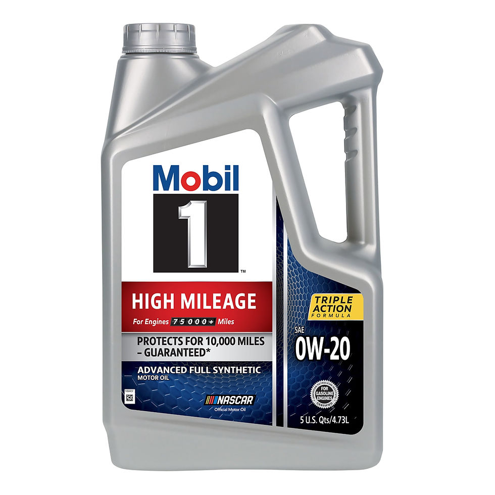 Thumbnail: Mobil 1 High Mileage Full Synthetic Motor Oil 0W-20  5 Quart (Pack of 3)