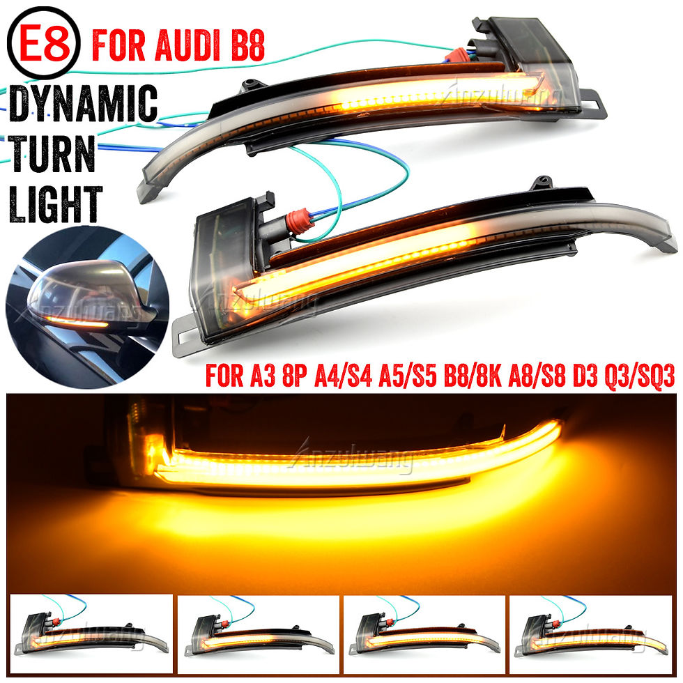 Thumbnail: Scroll LED Dynamic Turn Signal Light Side Mirror Flashing Light Repeater Blinker
