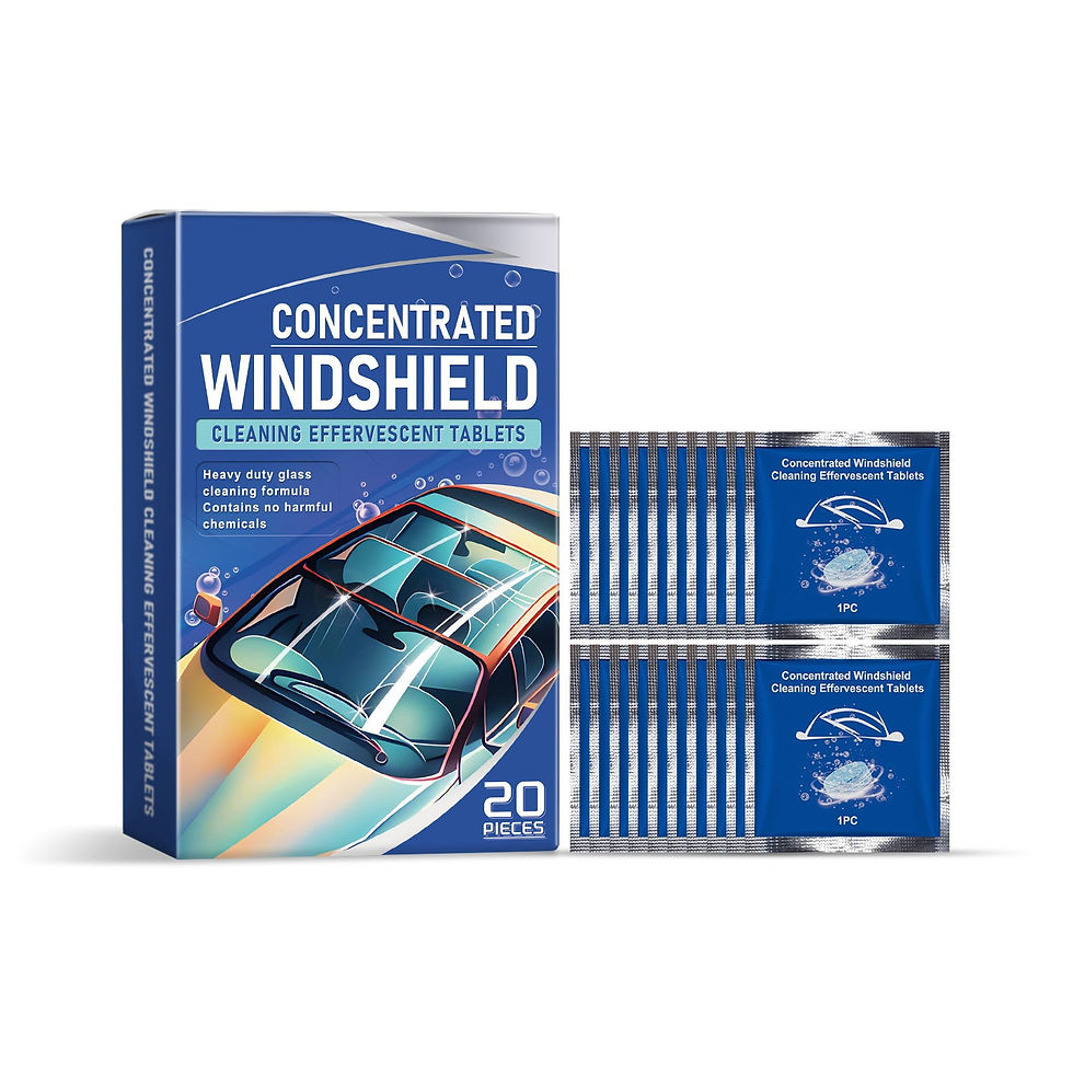 Car Windshield Washer Tablets - Washer Fluid Tablets Glass Cleaner Concentr..
