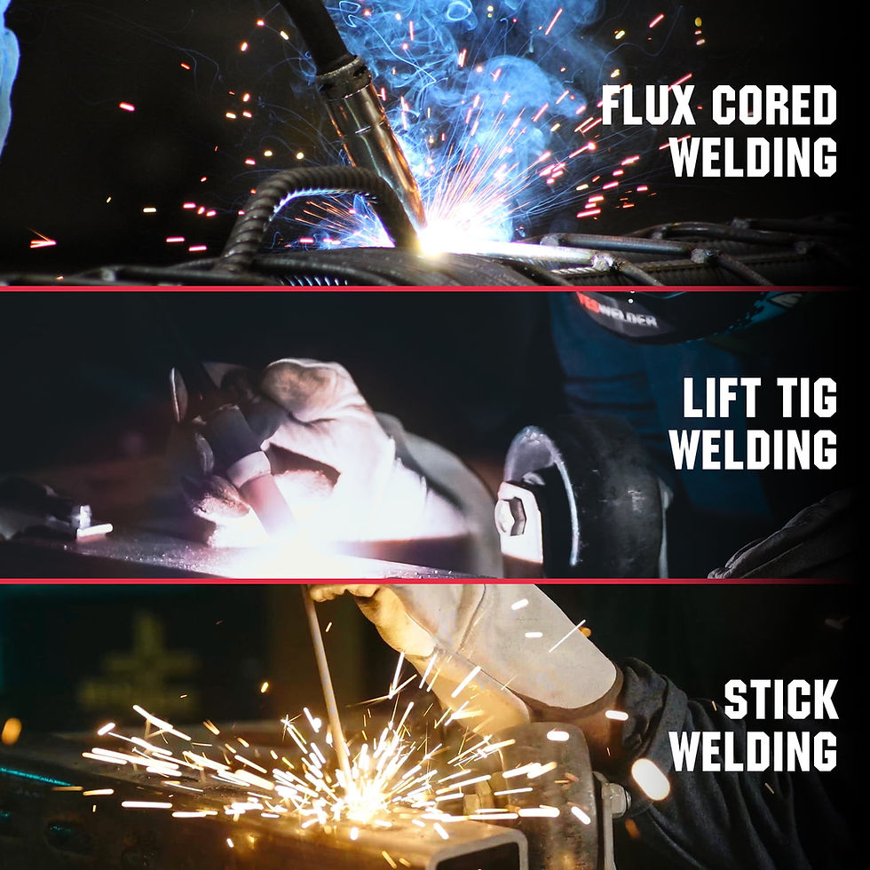 Thumbnail: YESWELDER 135Amp MIG Welder,110V Flux Core Welder Gasless MIG/Stick 2-in-1 ..