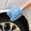 Thumbnail: Auto Drive Car Wash Microfiber Mitt, Blue, 1 Count