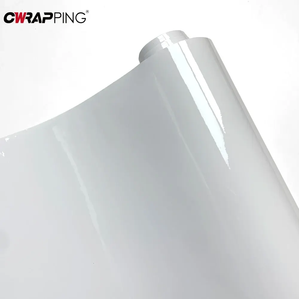 Car Wrap Film Pearl White PVC Air Release Wallpaper Sticker Waterproof Motorcycl