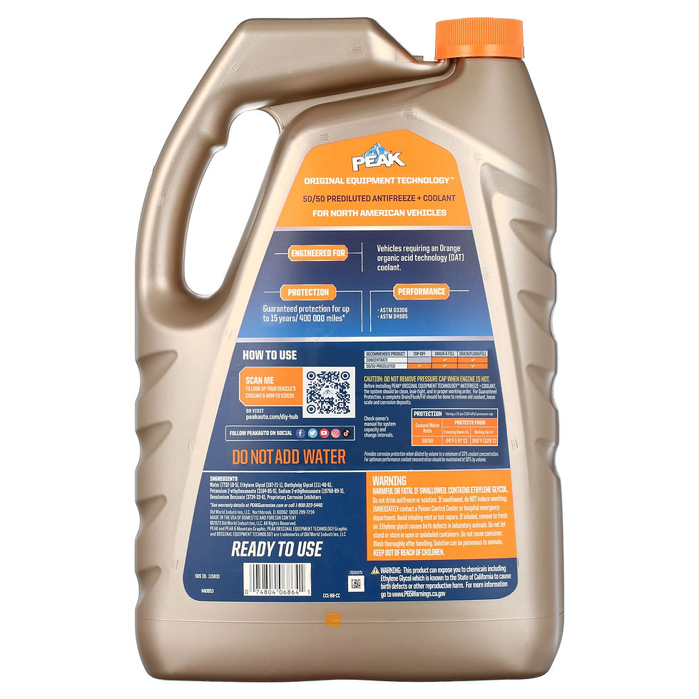 Thumbnail: PEAK Original Equipment Technology Antifreeze for North American Vehicles -..