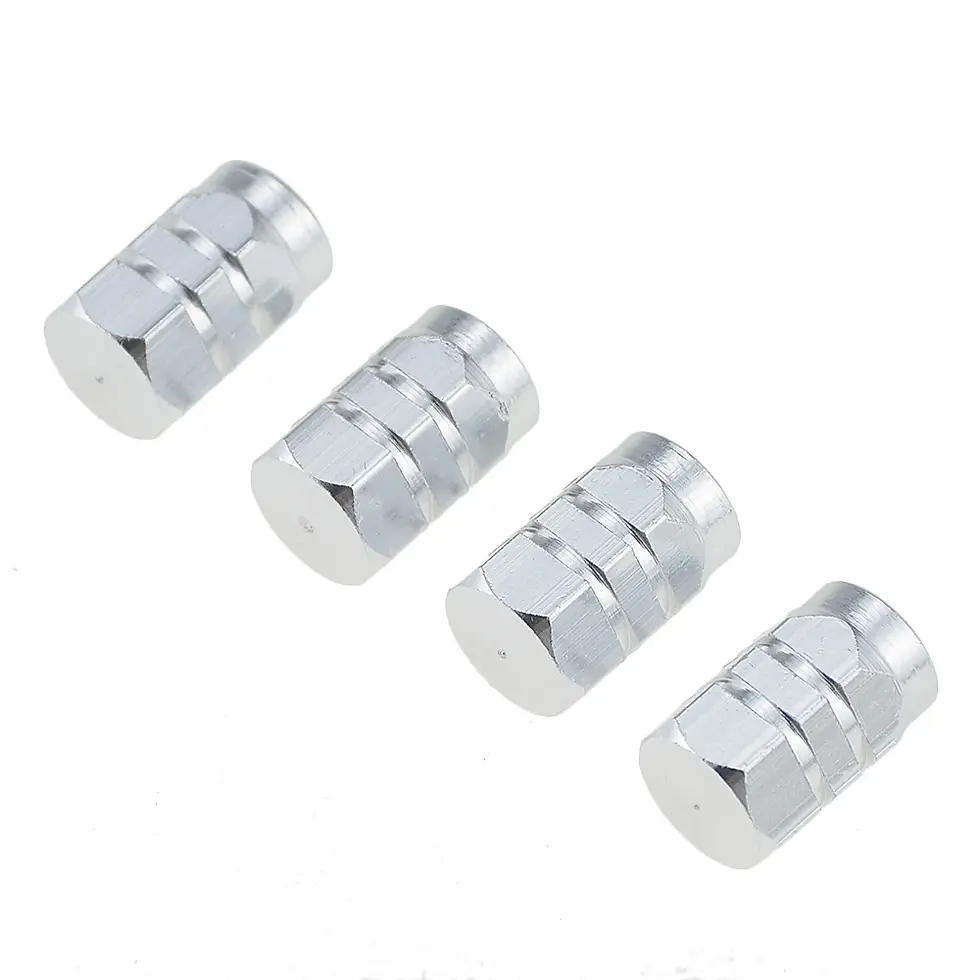 Thumbnail: Aluminum Alloy Car Wheel Tire Valve Caps Tyre Rim Stem Covers Airdust Waterproof