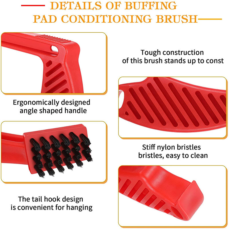 Thumbnail: Polishing Spur Tool Set Wool Buffing Pad Cleaning Spur Tool Foam Pad Brush Car B