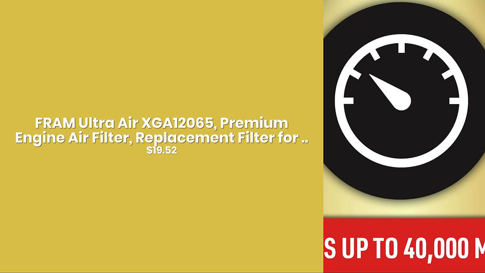 Thumbnail: FRAM Ultra Air XGA12065, Premium Engine Air Filter, Replacement Filter for ..