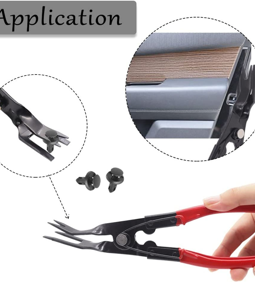 Thumbnail: Car Door Clip Panel Trim Removal Tool Trim Clip Removal Pliers Van Door Fastener