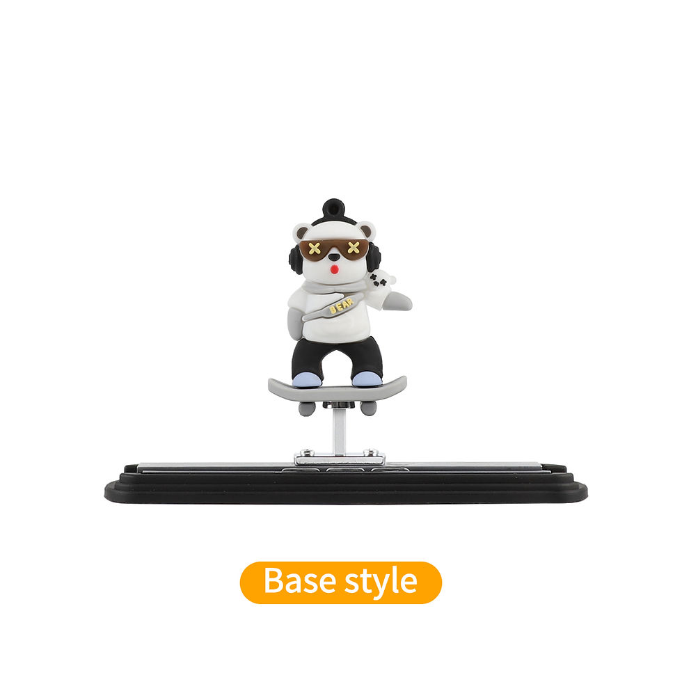 Thumbnail: Car Suspension Screen Decoration Skateboard Bear Cute Cartoon Scooter Center Con