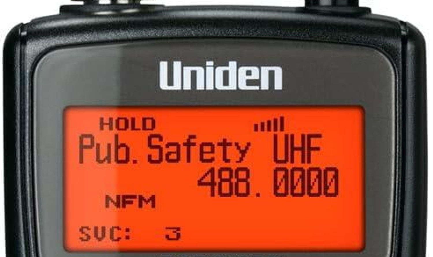Uniden  Handheld Digital Scanner - Band Scope Rapid System & Channel Number..