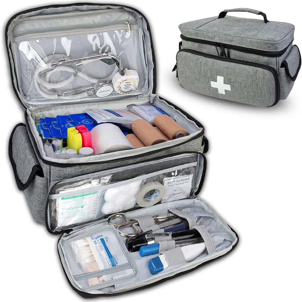Travel First Aid Kit Bag for Home Medical Carry Bag Multifunctional Storage Orga