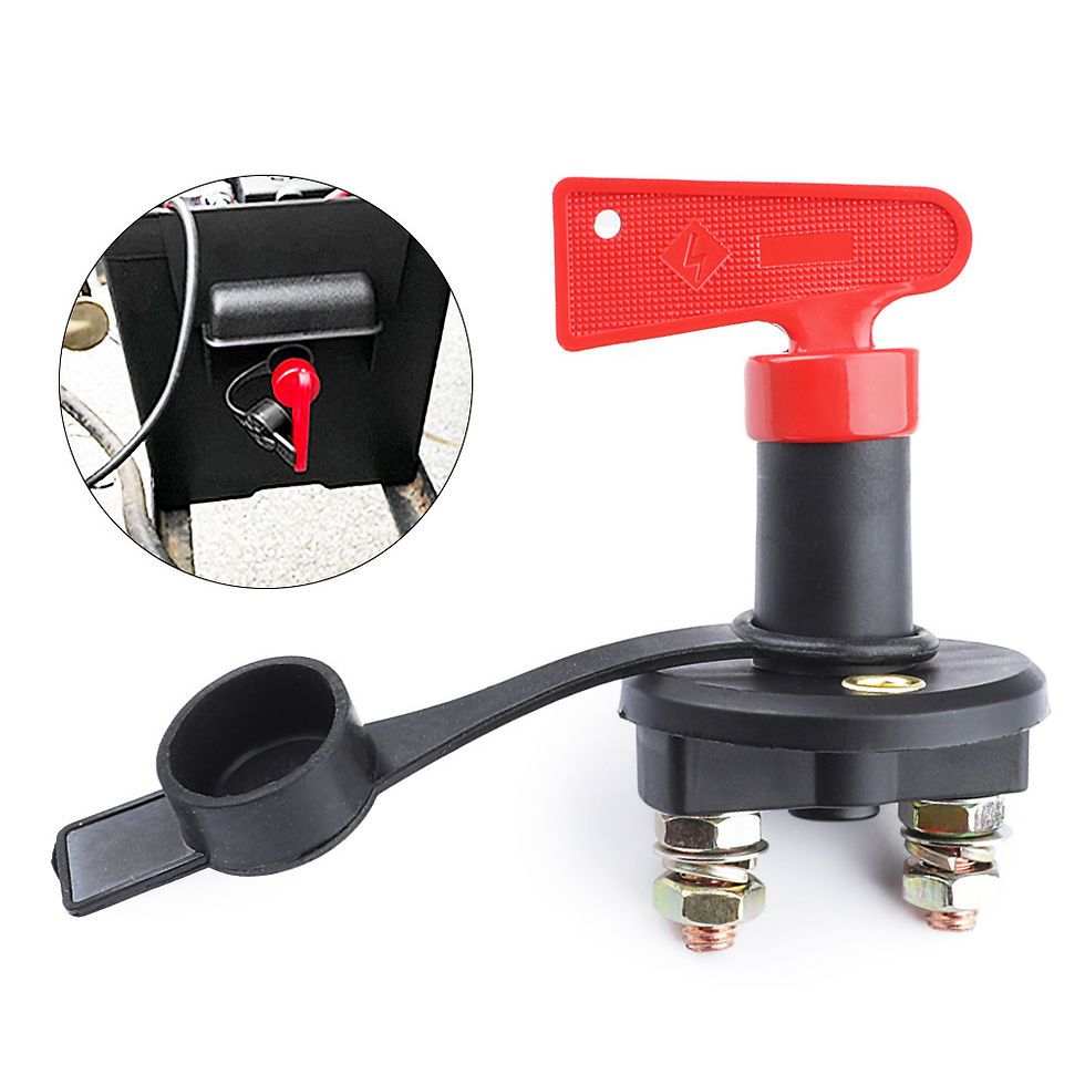 Thumbnail: Car Battery Disconnect Switch Power Isolator Cut Off Kill Battery Rotary Switch