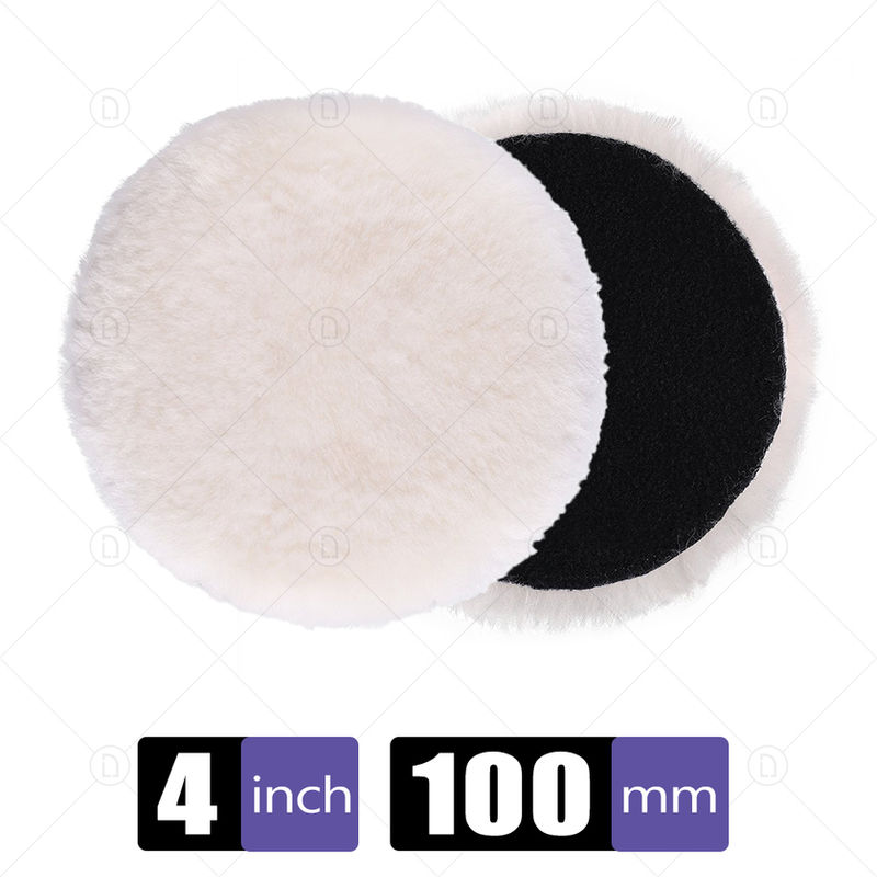 Thumbnail: 3/4 /5/6/7 Inch Car Polish Pad Disc Imitated Wool Soft Polishing Backing Buffing