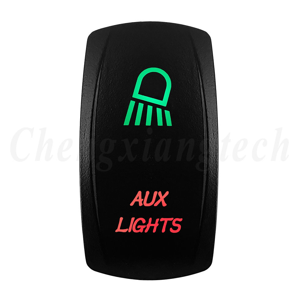 Thumbnail: 12v 24v Car Boat Green & Red Led Light Bar 5 Pin On Off SPST Rocker Toggle Push