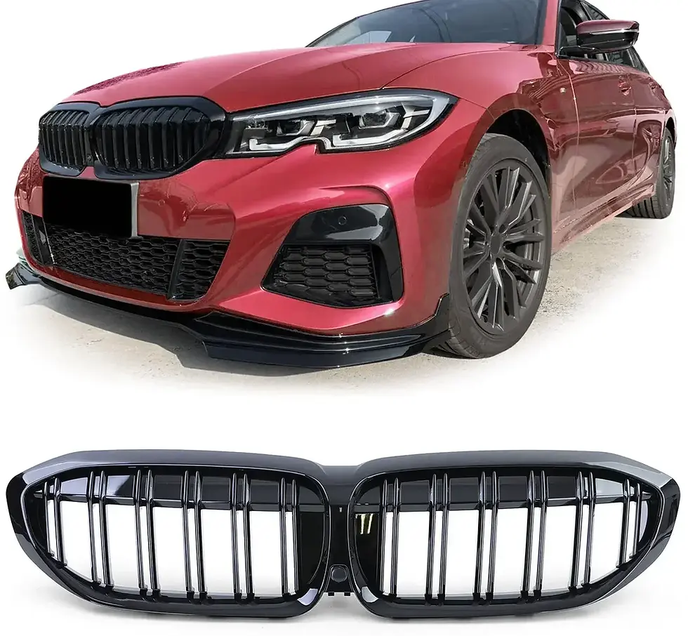 Thumbnail: For BMW G20 3-Series G20 G21 G28 2019-2022 Front Bumper Hood Kidney Grill Racing