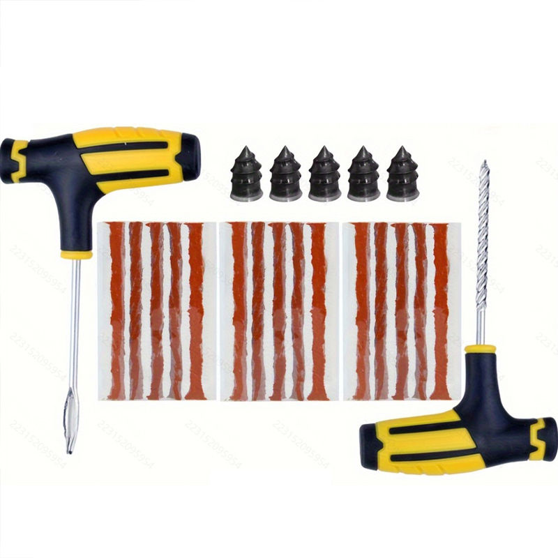 Thumbnail: Car Tire Repair Kit 22/36 Pieces Car Universal Emergency Tool Kit For Flat Tire