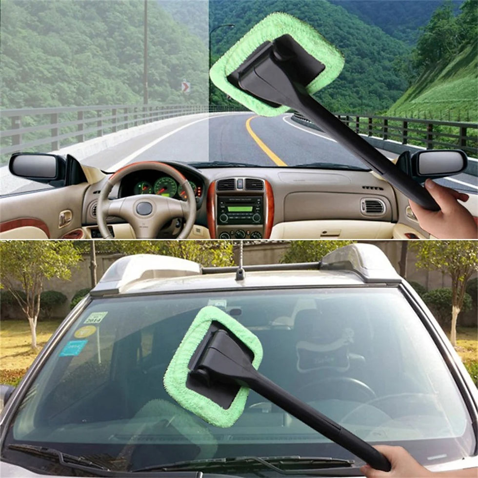 Thumbnail: Car Window Cleaner Brush Kit Windshield Cleaning Wash Tool Inside Interior Auto