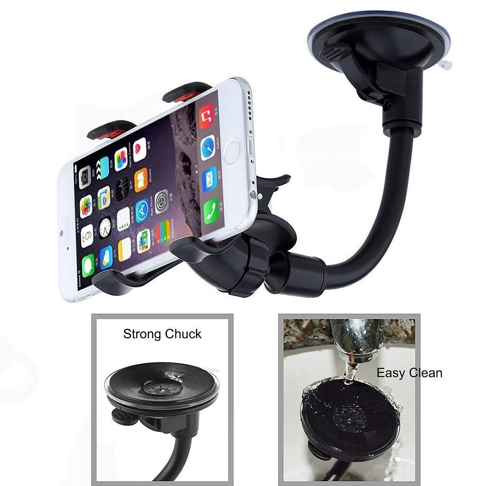 Thumbnail: 360° Car Windshield Mount Cradle Holder Stand For Mobile Cell Phone GPS iPh..