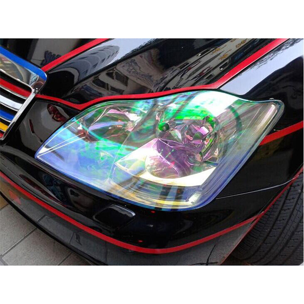 Thumbnail: 120x30cm Car Transparent Film Tint Vinyl Wrap Sticker PVC Changer Car Headlight