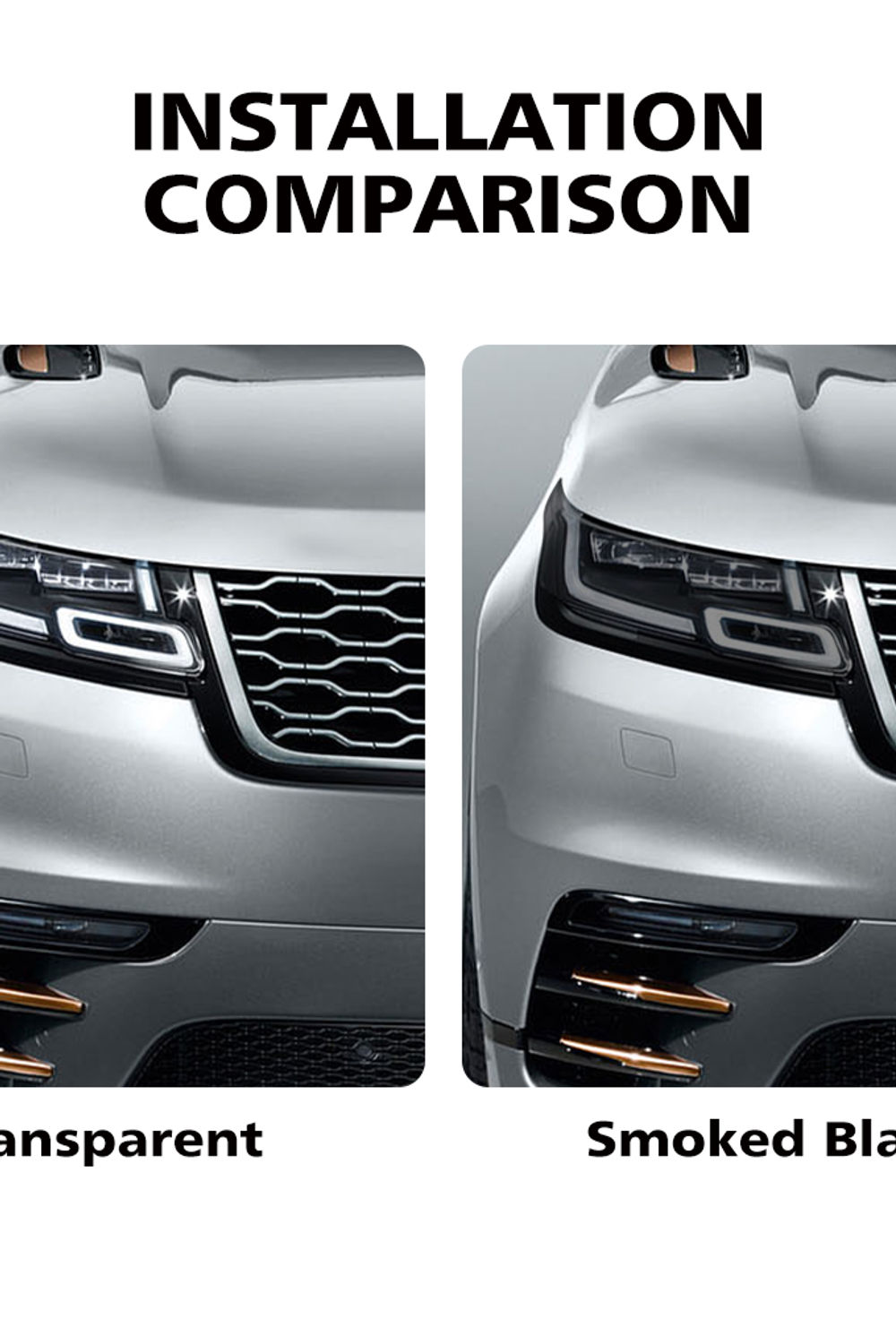 Premium TPU PPF for Range Rover Velar 2017-2026 High-Gloss Smoke Black Pre-Cut H