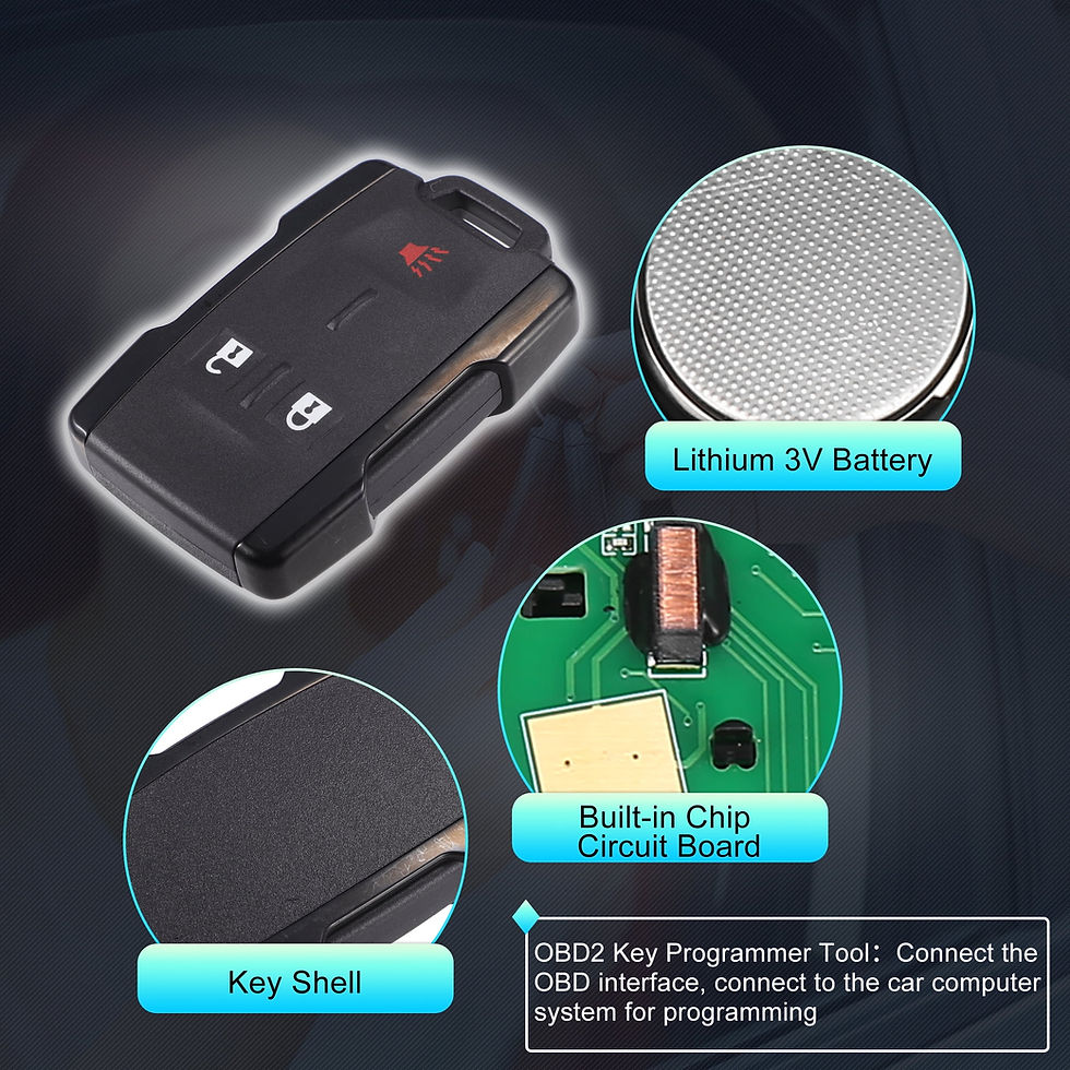 Thumbnail: Unique Bargains 1 Set M3N32337100 315Mhz OBD2 Key Programmer Tool with Keyl..