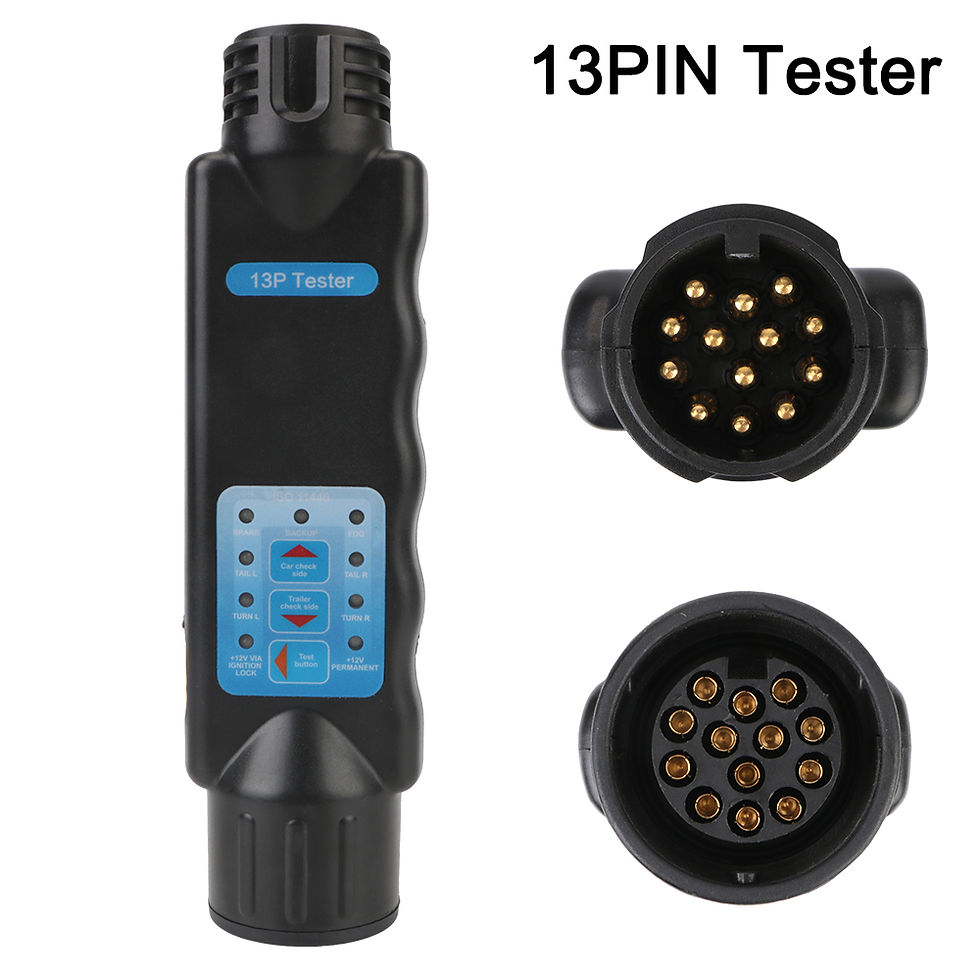 Thumbnail: 12V Trailer Tester 7 13 Pin Adapter Diagnostic Tools Wiring Check Light Test Plu
