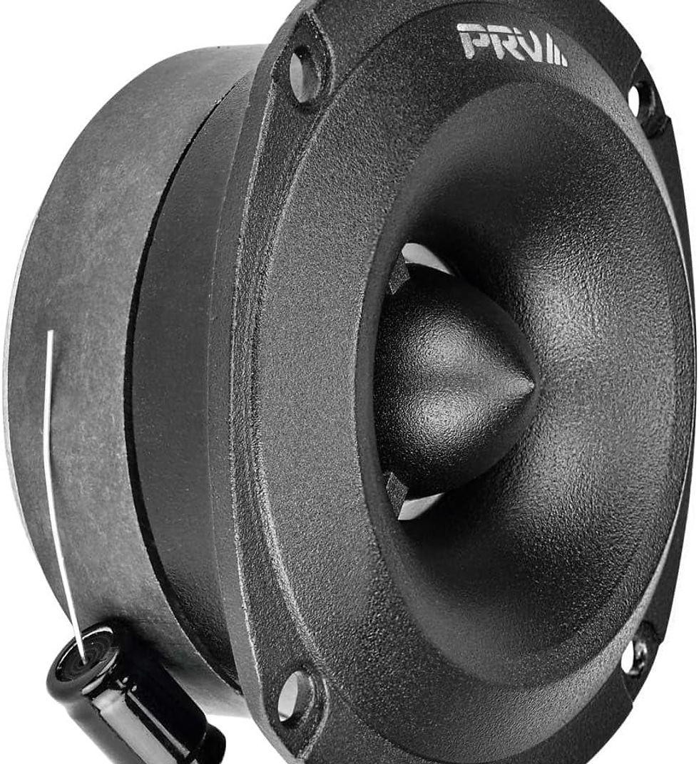 Thumbnail: PRV AUDIO TW350Ti-4 Slim Car Audio Tweeters 240 Watts - Titanium Bullet PRO..