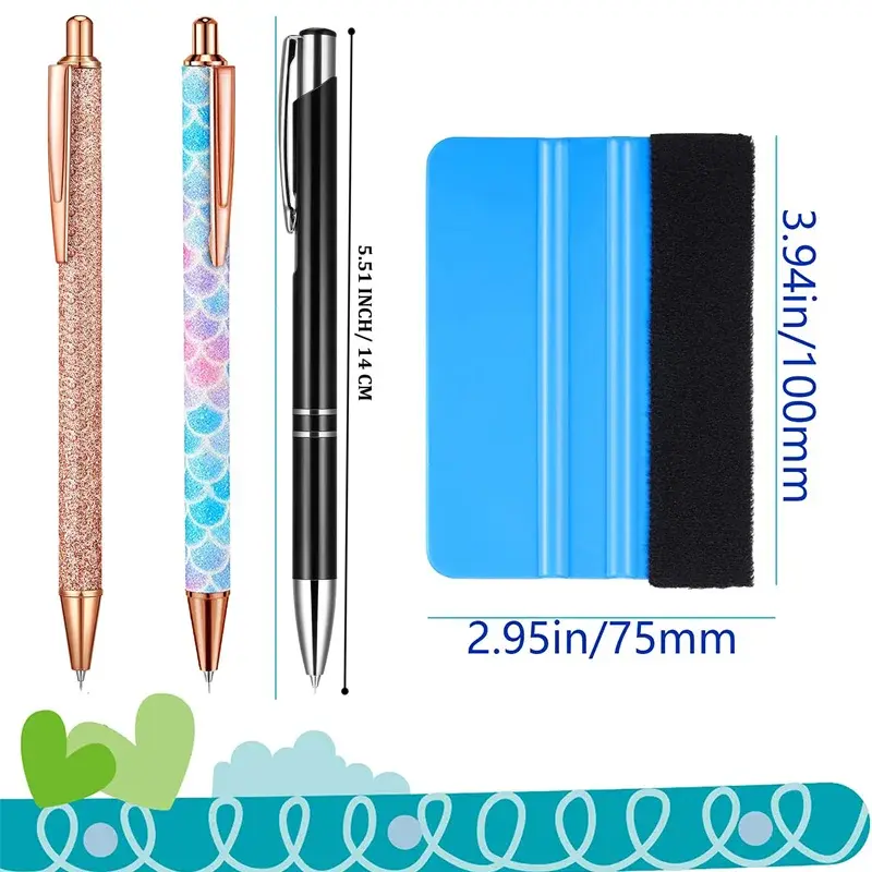 Thumbnail: Car Film Vinyl Weed Pen Bubble Remover Air Release Pen with Felt Squeegees Vinyl
