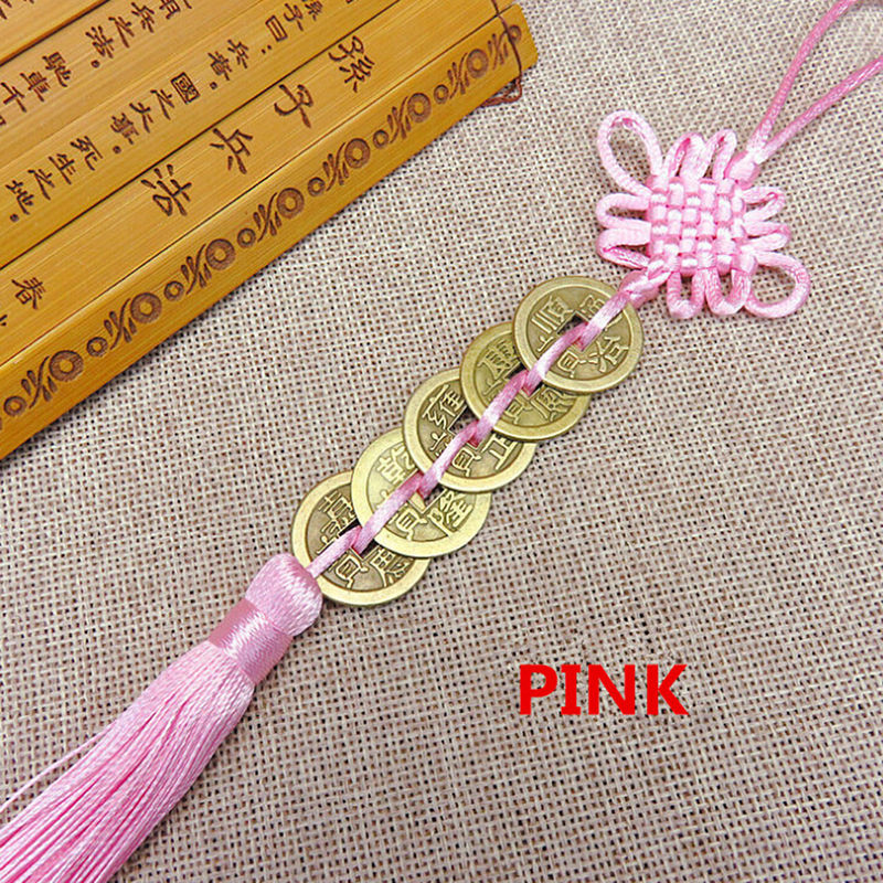 Thumbnail: Feng Shui Chinese Knot Tassel China Mascot Lucky Charm Ancient Coins Prosperity