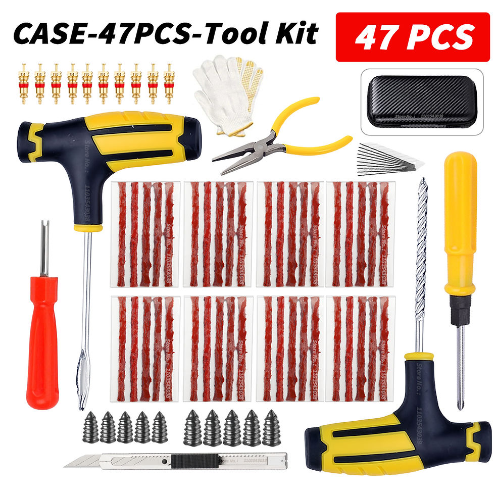 Thumbnail: Car Tire Repair Kit Puncture Plug Tools Tyre Puncture Emergency for Universal Ti