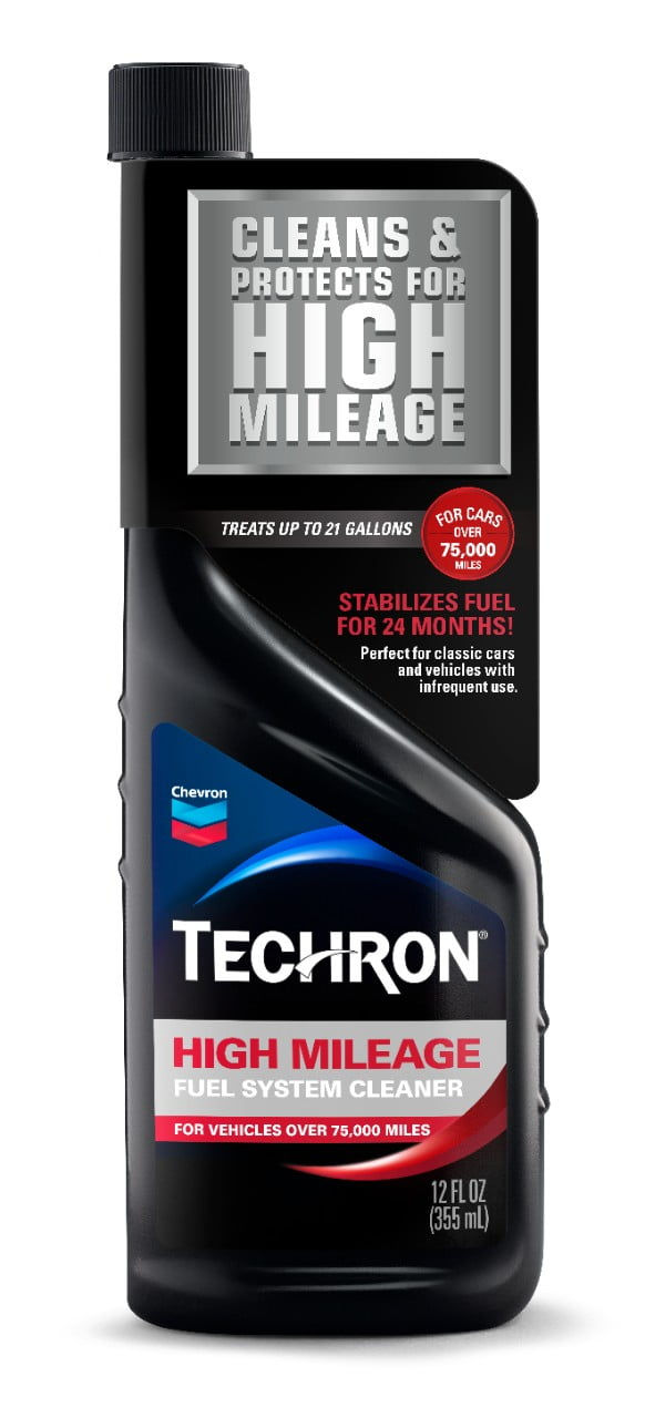 Chevron Techron High Mileage Fuel System Cleaner, 12 oz