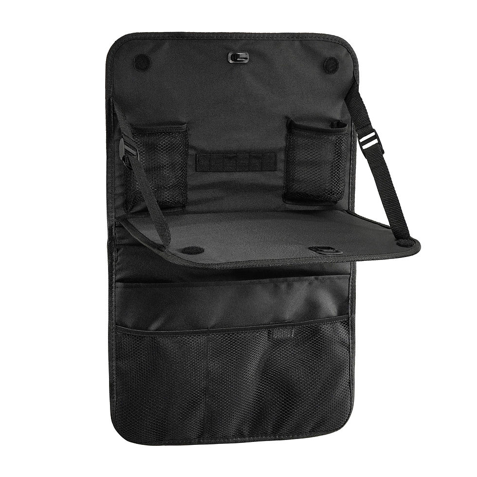 Auto Drive Black Multi-Pocket Backseat Organizer Fits On All Type Vehicles