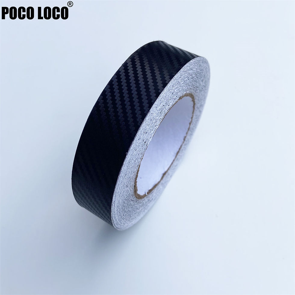 Thumbnail: 3/5/7/10CM 3D Carbon Fiber Car Bumper Door Guard Protection Film Car Door Sill P