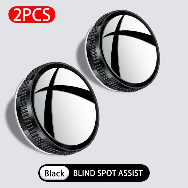 Thumbnail: SEAMETAL Car Rearview Sucker Mirrors 360 Blind Spot Mirror Adjustable Round Fram