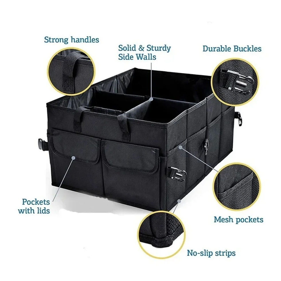 Thumbnail: Big Capacity Car Storage Box Car Trunk Organizer Eco-Friendly Super Durable Coll