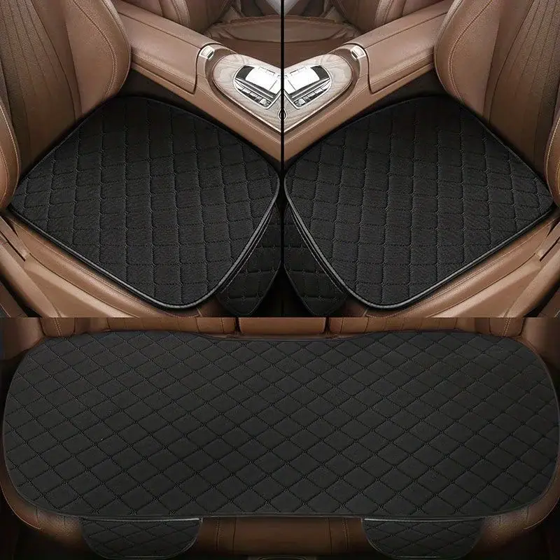 Thumbnail: 3Pcs Car Seat Cover Universal Car Seat Cushion Breathable Comfort Car Seat Prote