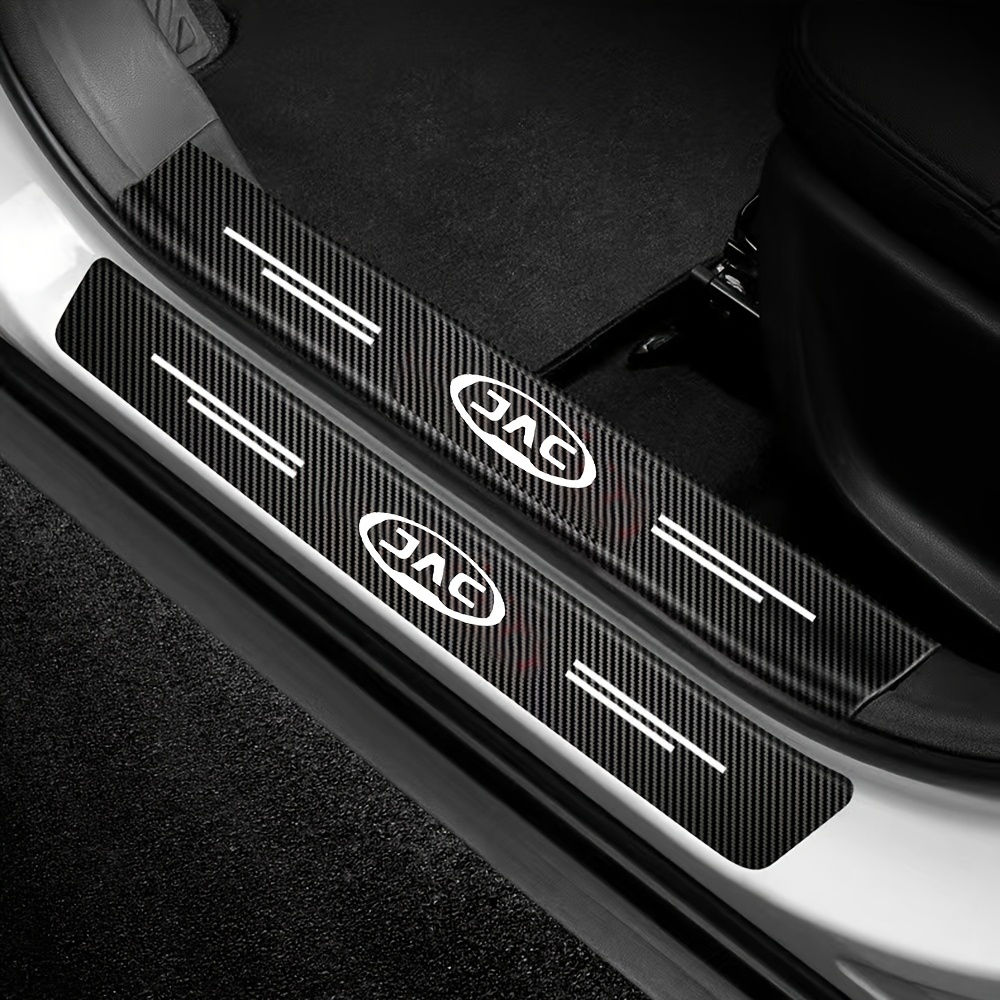 Carbon Fibre Threshold Protection Strip Door Decorative Strip Sticker for JAC Re