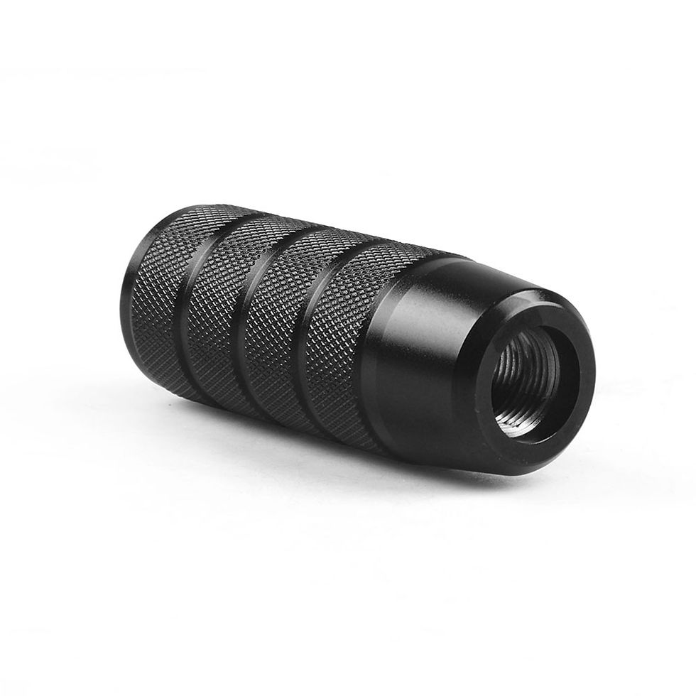 Thumbnail: 95MM Universal Non-Slip Gear Shift Knob Manual Transmission Aluminum knurled Shi